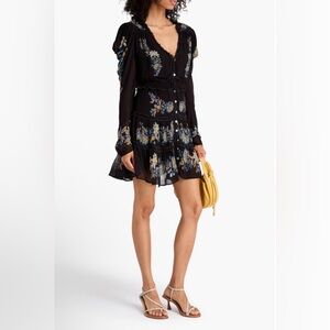 New Farm Rio Stitched Garden Black Dress size Large